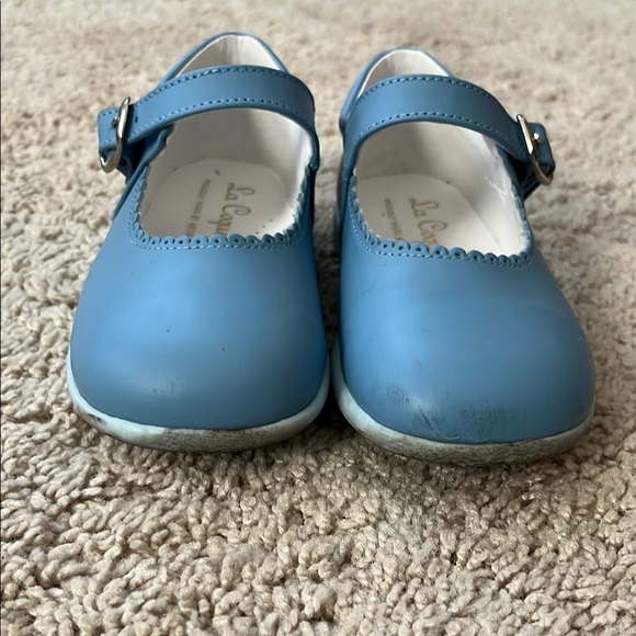 Leather, Blue Kids Mary Jane Shoes - Picture 3 of 4